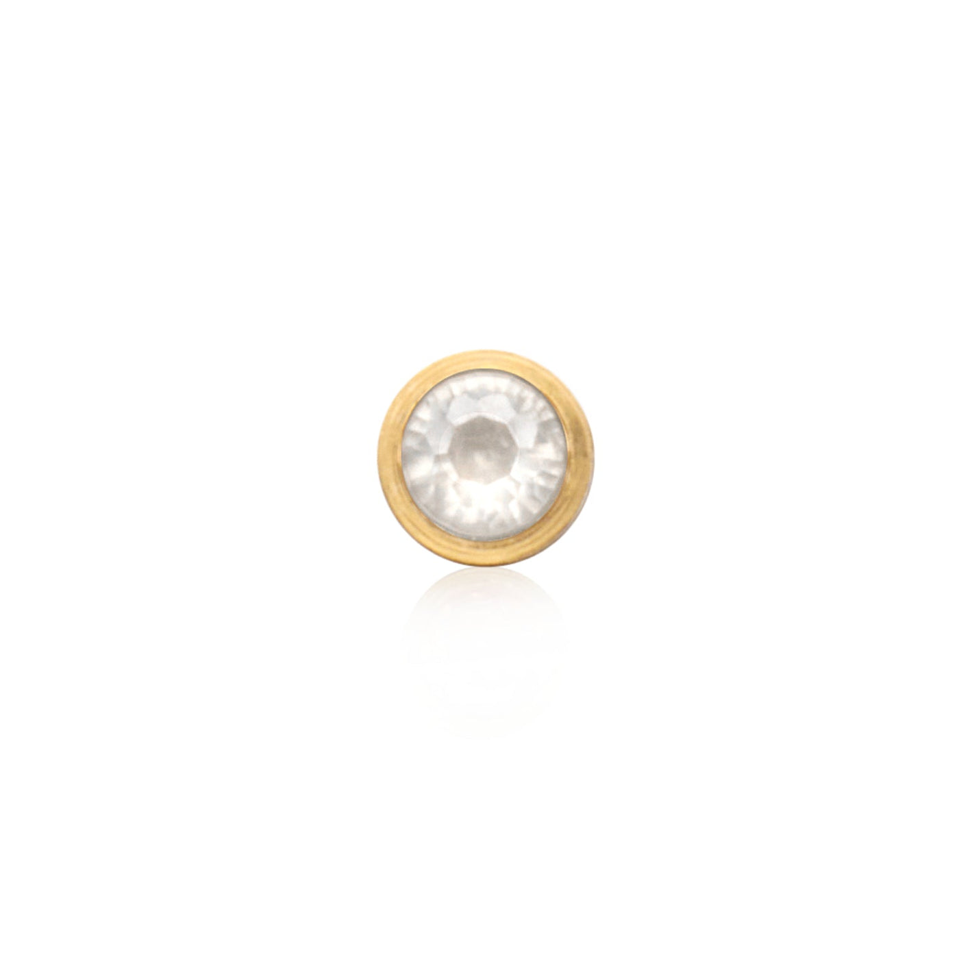 Round Birthstone Pendant (Gold)