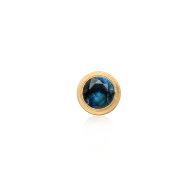 Round Birthstone Pendant (Gold)