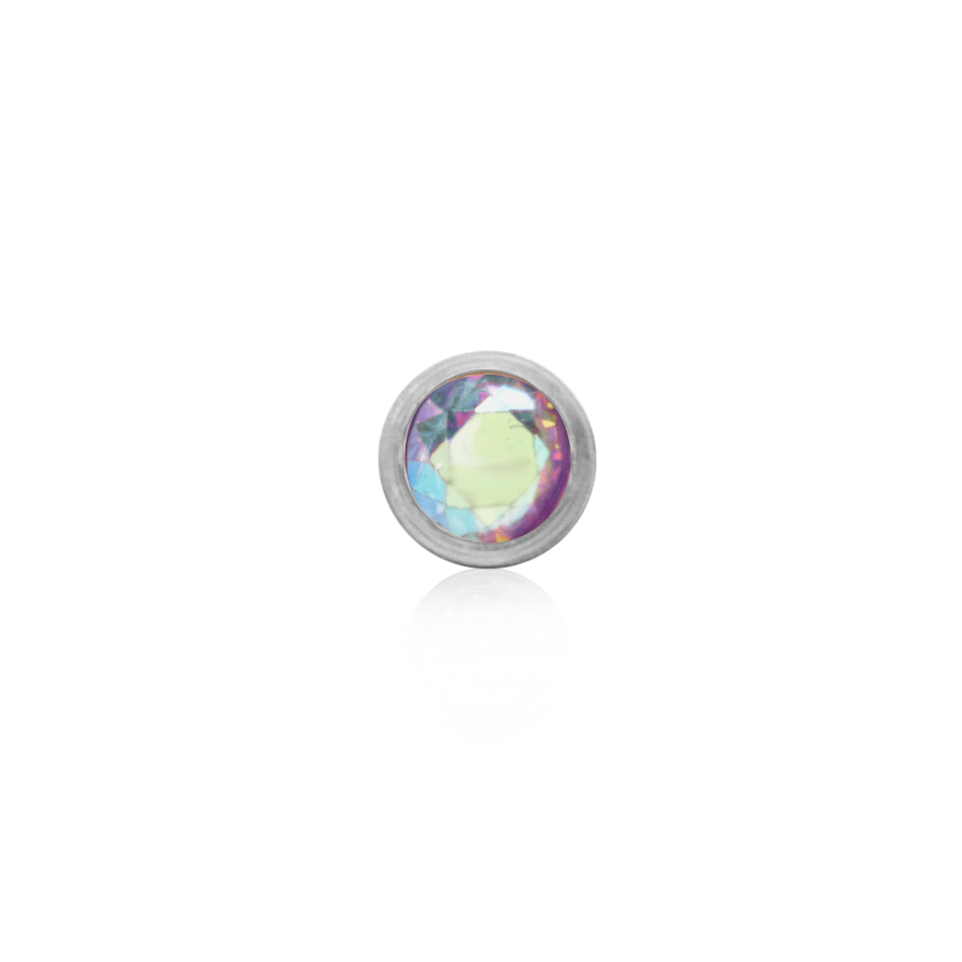 Round Birthstone Pendant (Silver)