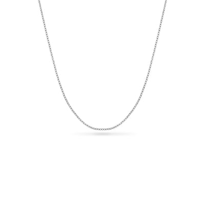 Floating Birthstone Locket Necklace (Silver)