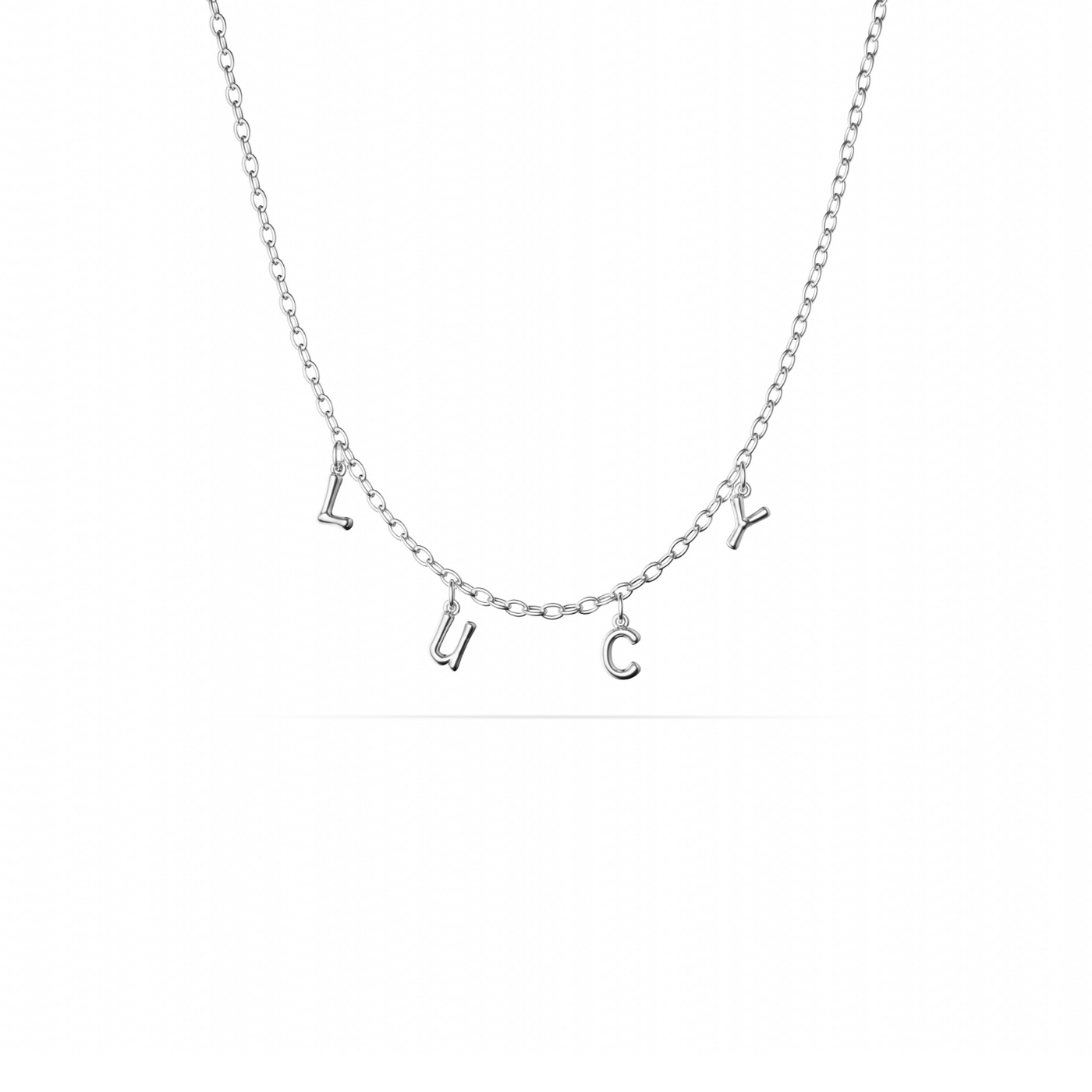 Made Mine Fine Name Necklace (Silver)