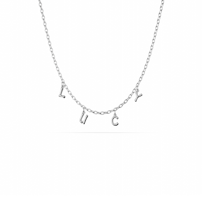 Made Mine Fine Name Necklace (Silver)