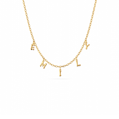 Made Mine Fine Name Necklace (Gold)