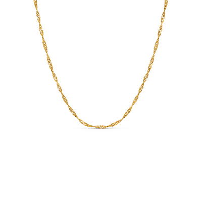 Twisted Chain Necklace (Gold)