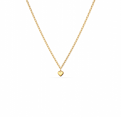 Fine Single Charm Necklace (Gold)