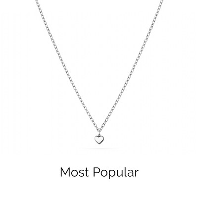 Fine Single Charm Necklace (Silver)