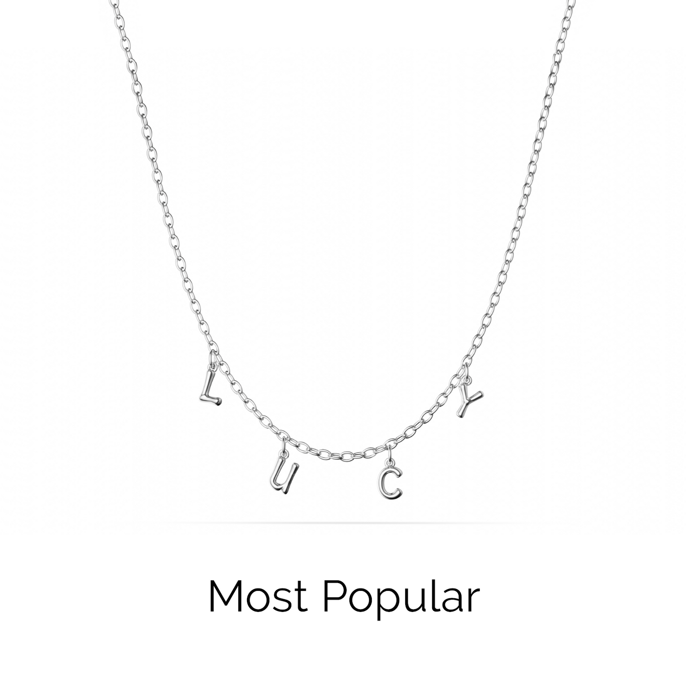 Made Mine Fine Name Necklace (Silver)