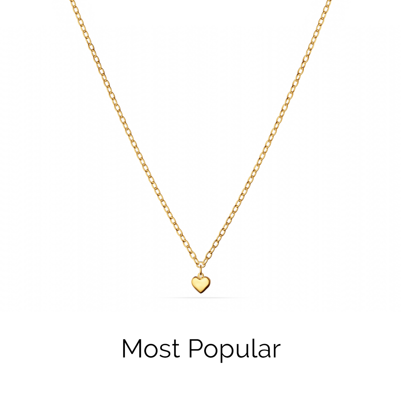 Fine Single Charm Necklace (Gold)
