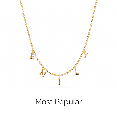 Made Mine Fine Name Necklace (Gold)