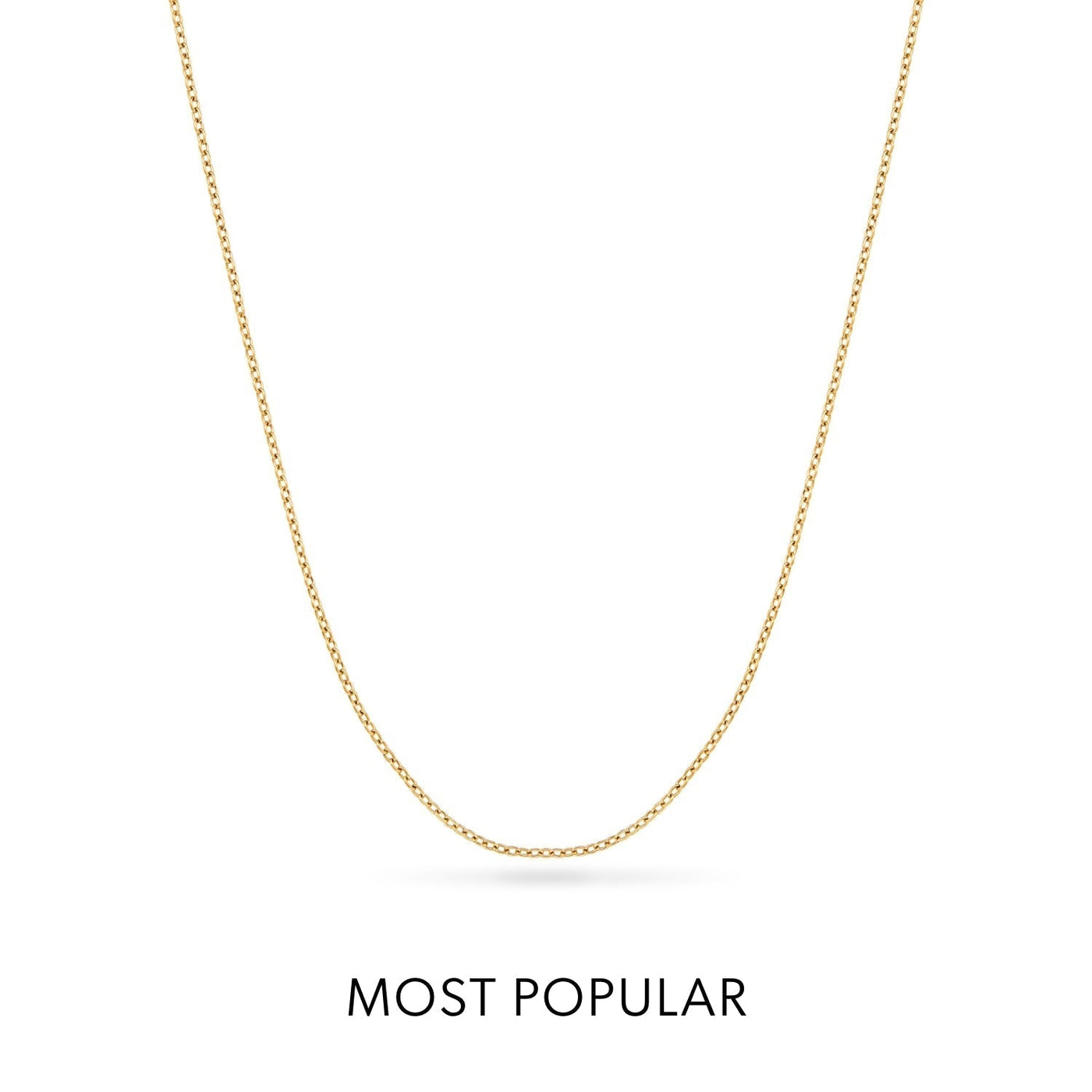 Layering Fine Chain Necklace 16-18 in (Gold)