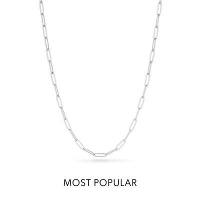 Floating Birthstone Locket Necklace (Silver)