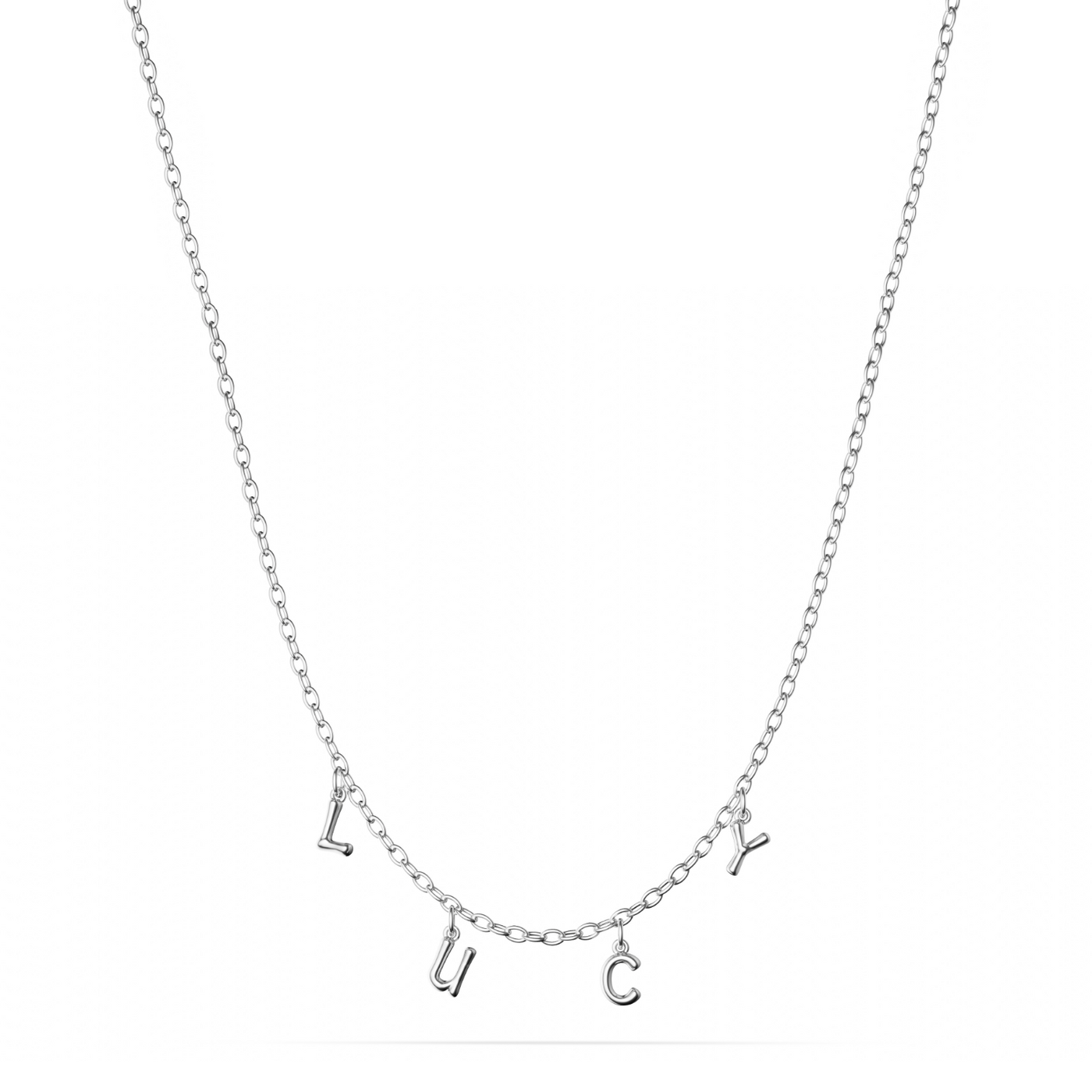 Made Mine Fine Name Necklace (Silver)