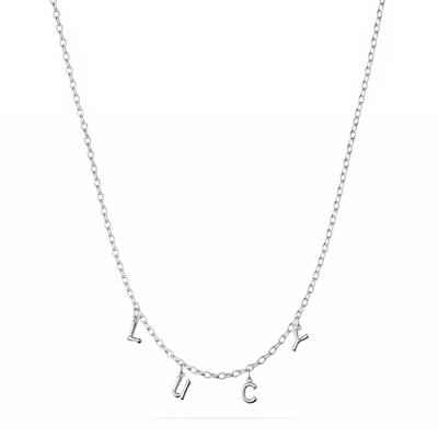 Made Mine Fine Name Necklace (Silver)