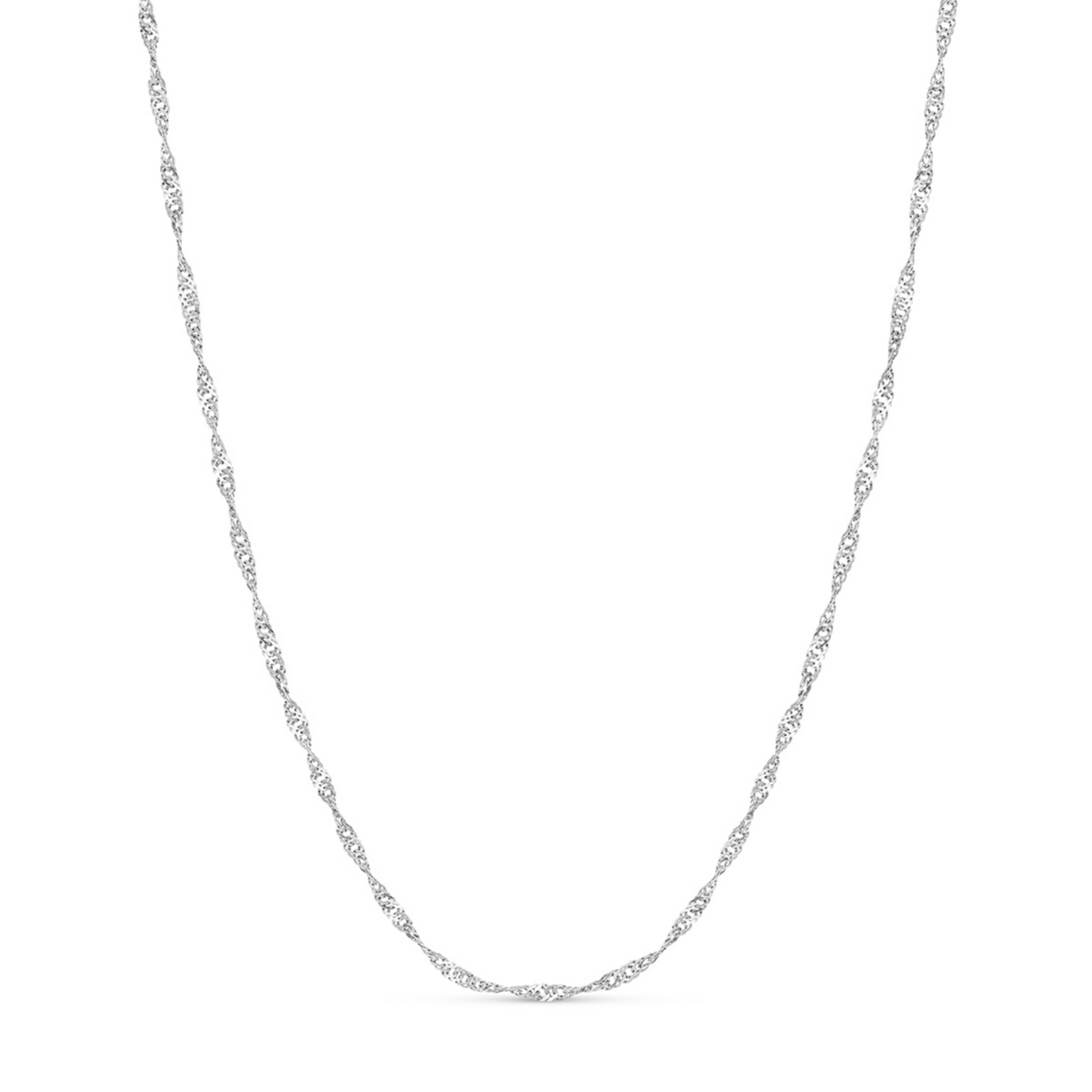 Layering Twisted Chain Necklace (Silver)
