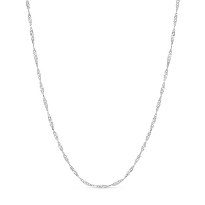 Layering Twisted Chain Necklace (Silver)