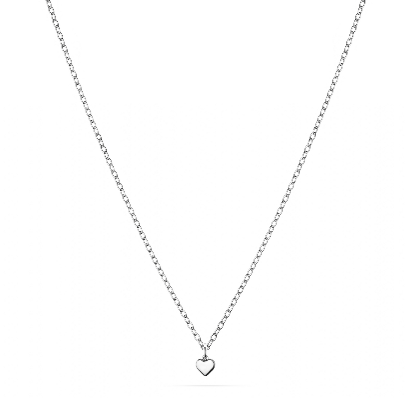 Fine Single Charm Necklace (Silver)