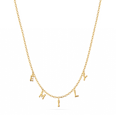 Made Mine Fine Name Necklace (Gold)