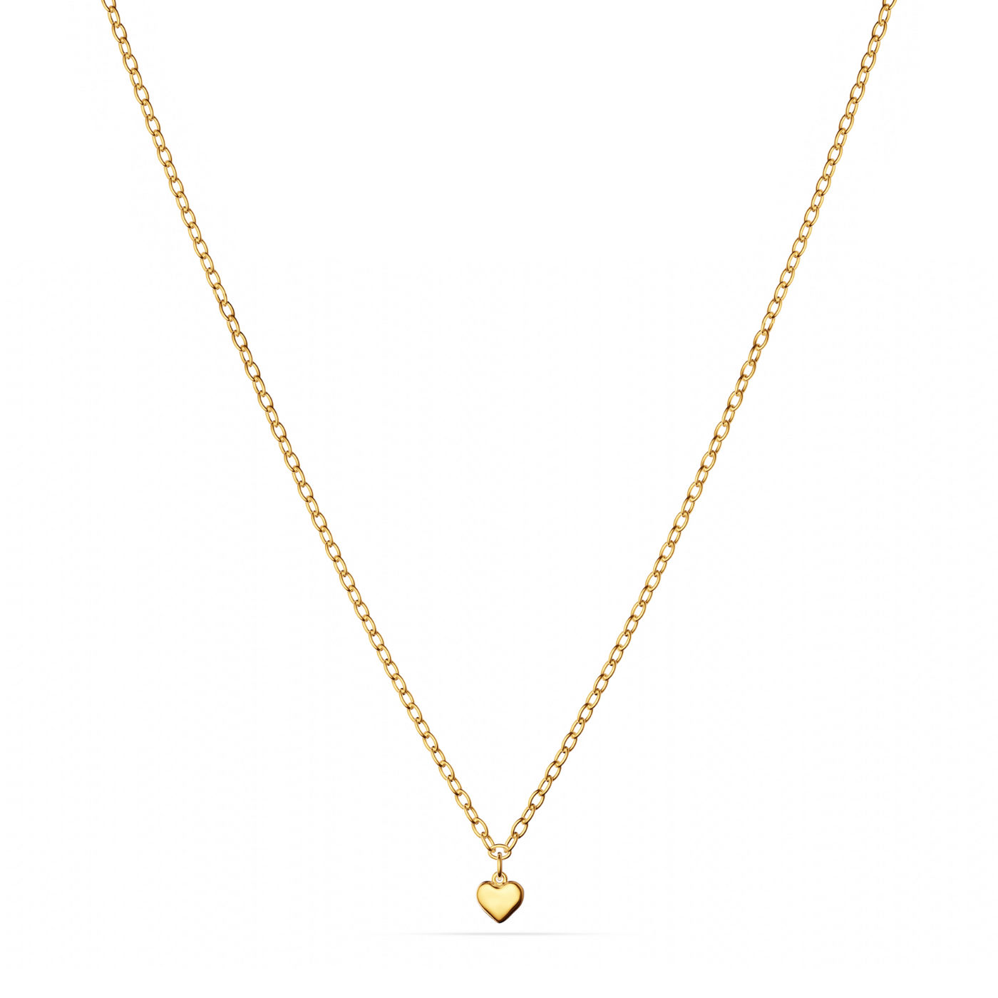 Fine Single Charm Necklace (Gold)