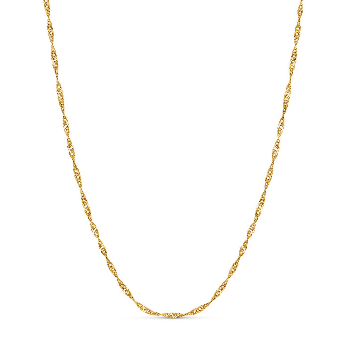 Layering Twisted Chain Necklace (Gold)