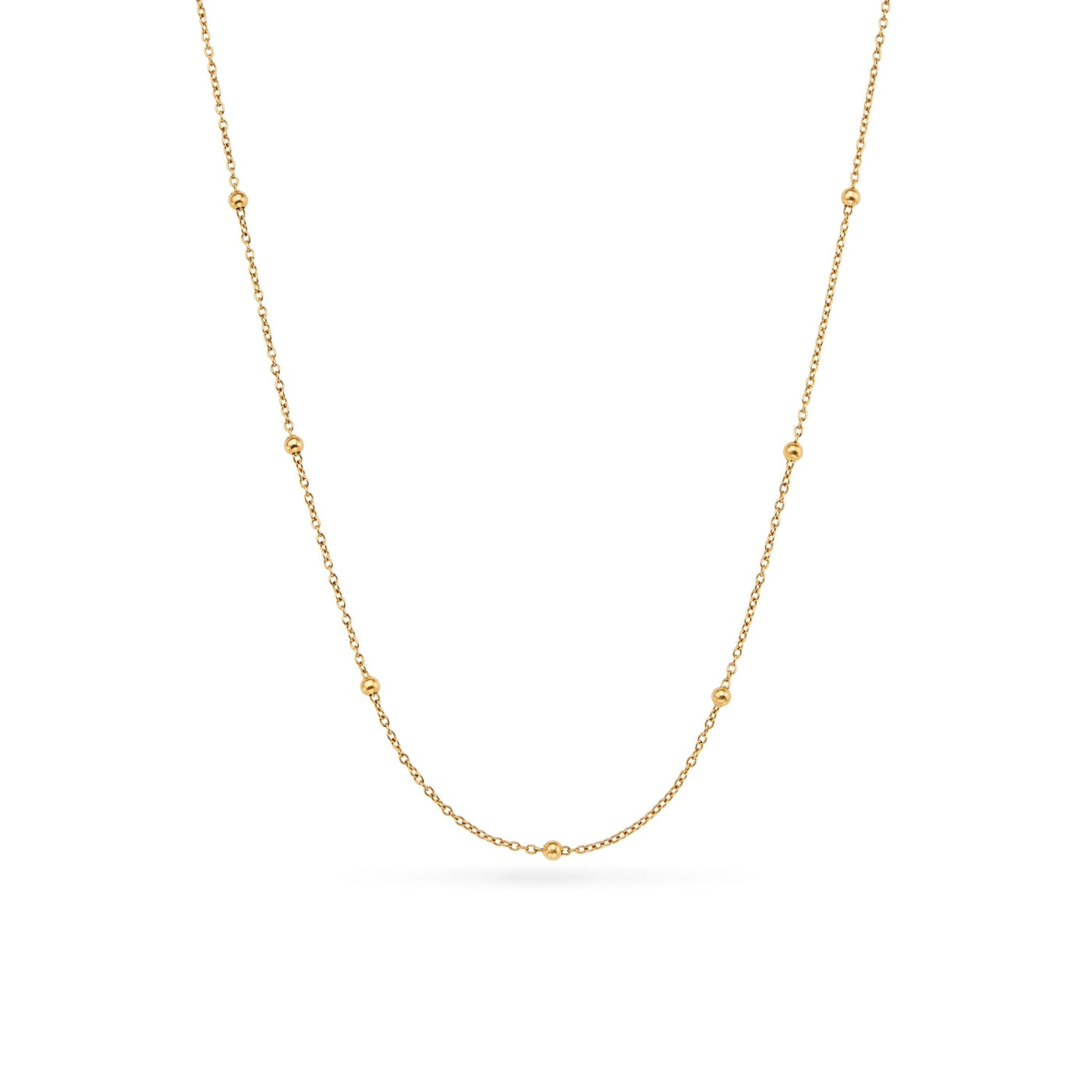 Sphere Chain Necklace (Gold)