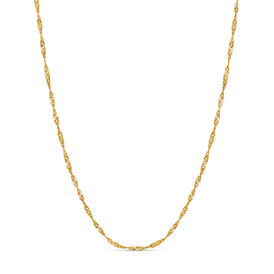 Twisted Chain Necklace (Gold)