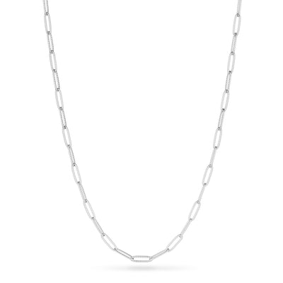 Floating Birthstone Locket Necklace (Silver)