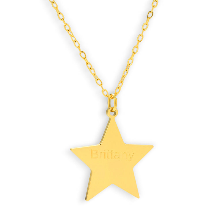 Custom/Personalized Star Pendant Necklace