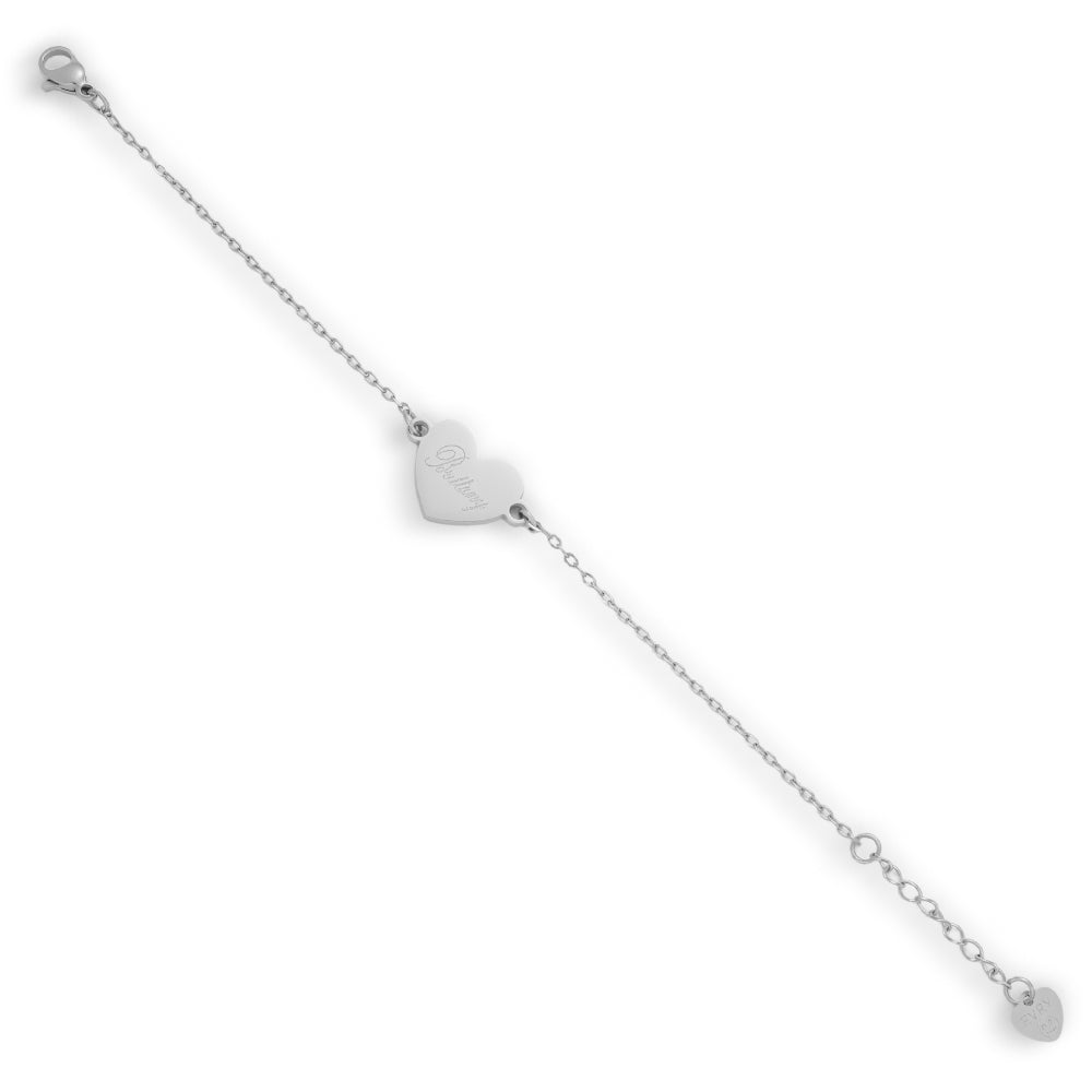 Custom/Personalized Large Heart Pendant Bracelet