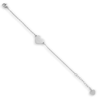 Custom/Personalized Heart Pendant Bracelet