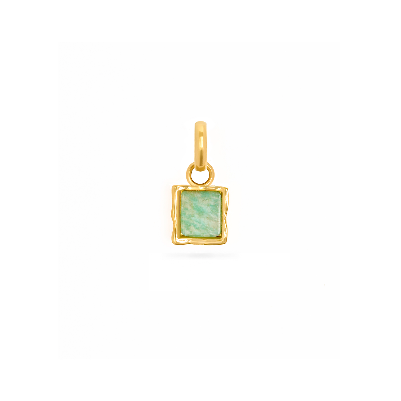 Molten Amazonite Pendant (Gold)