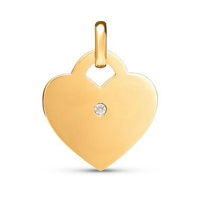 Heart Token Necklace (Gold)