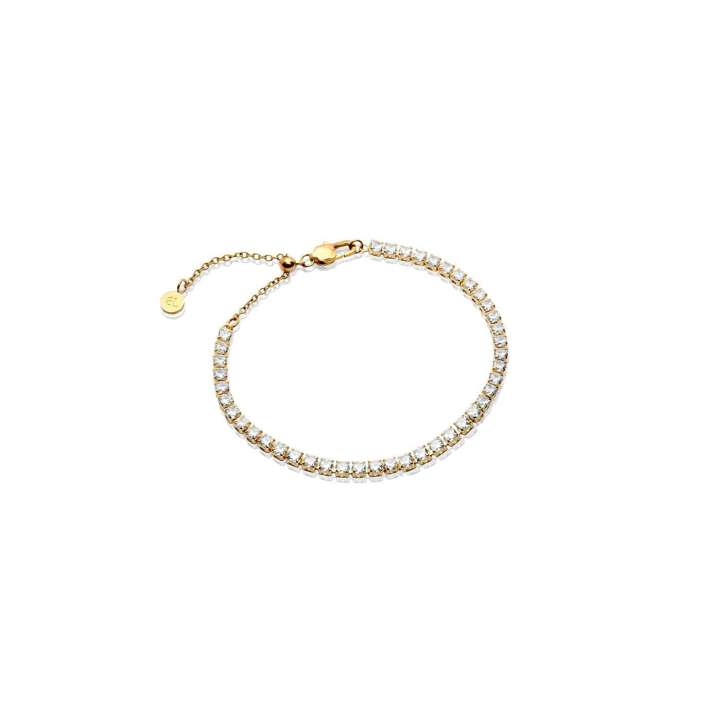 Mini Tennis Chain Bracelet (Gold)