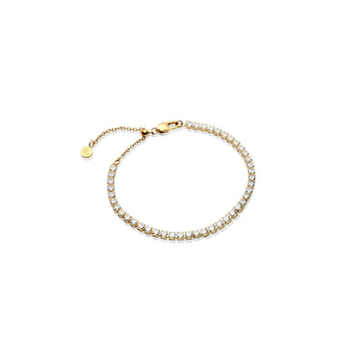Mini Tennis Chain Bracelet (Gold)
