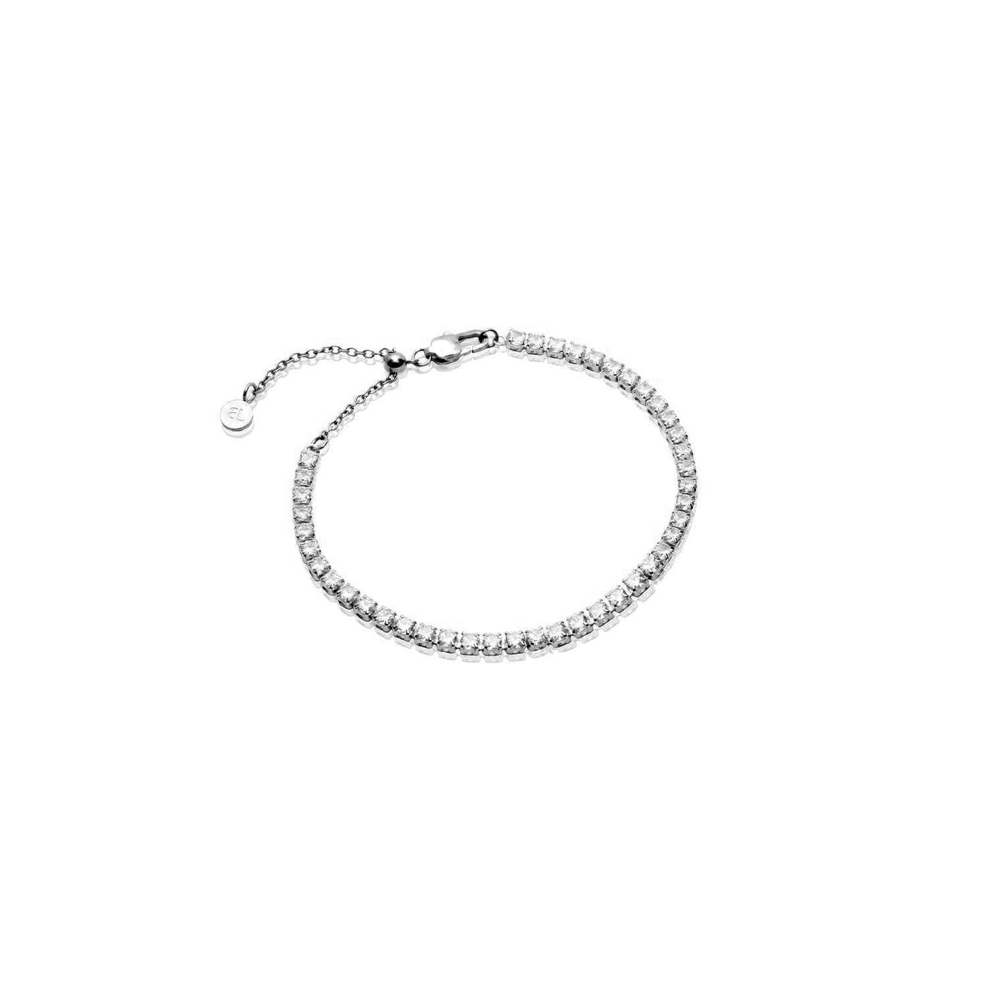 Mini Tennis Chain Bracelet (Silver)