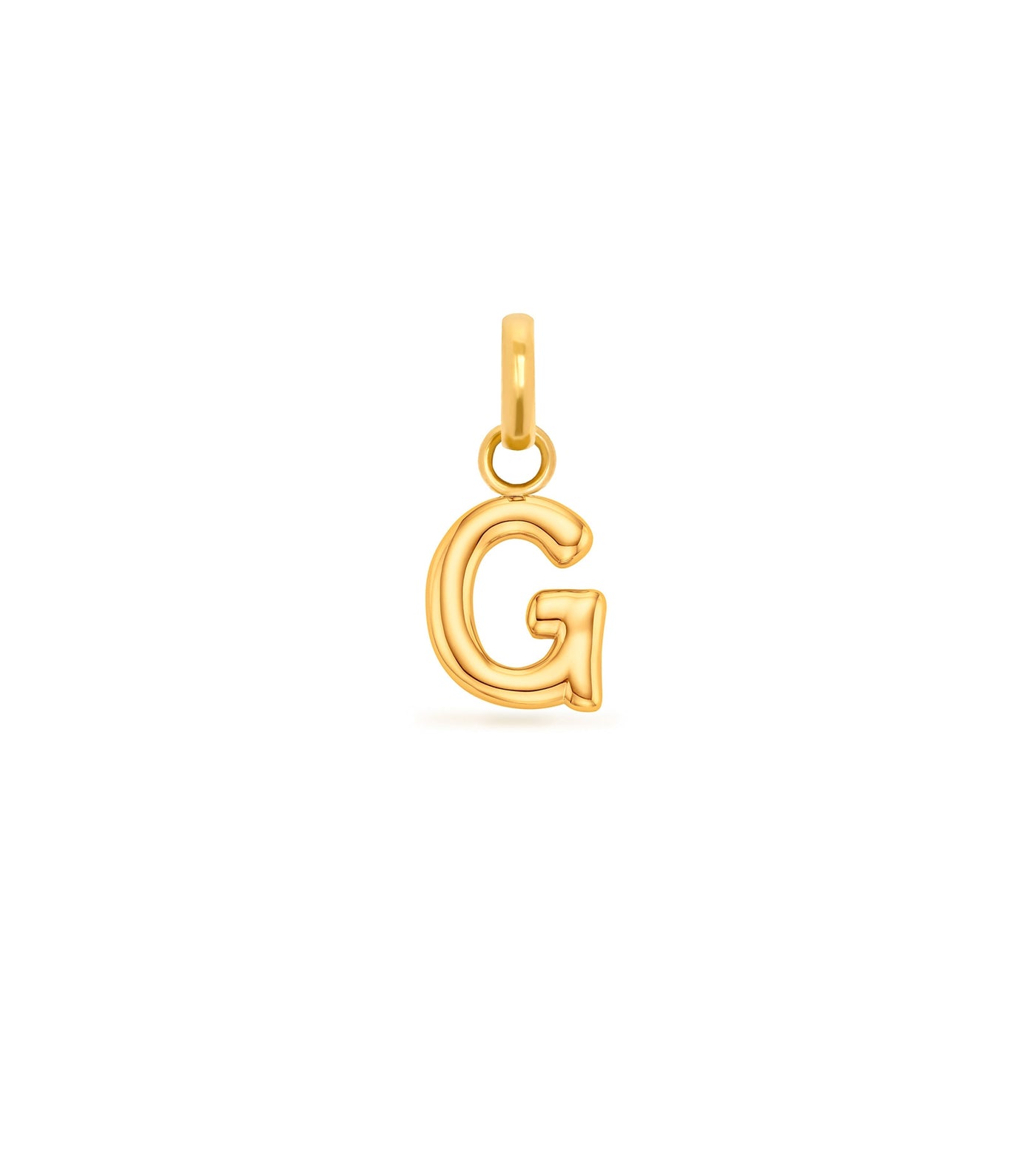 Mini Molten Initial Pendant (Gold)