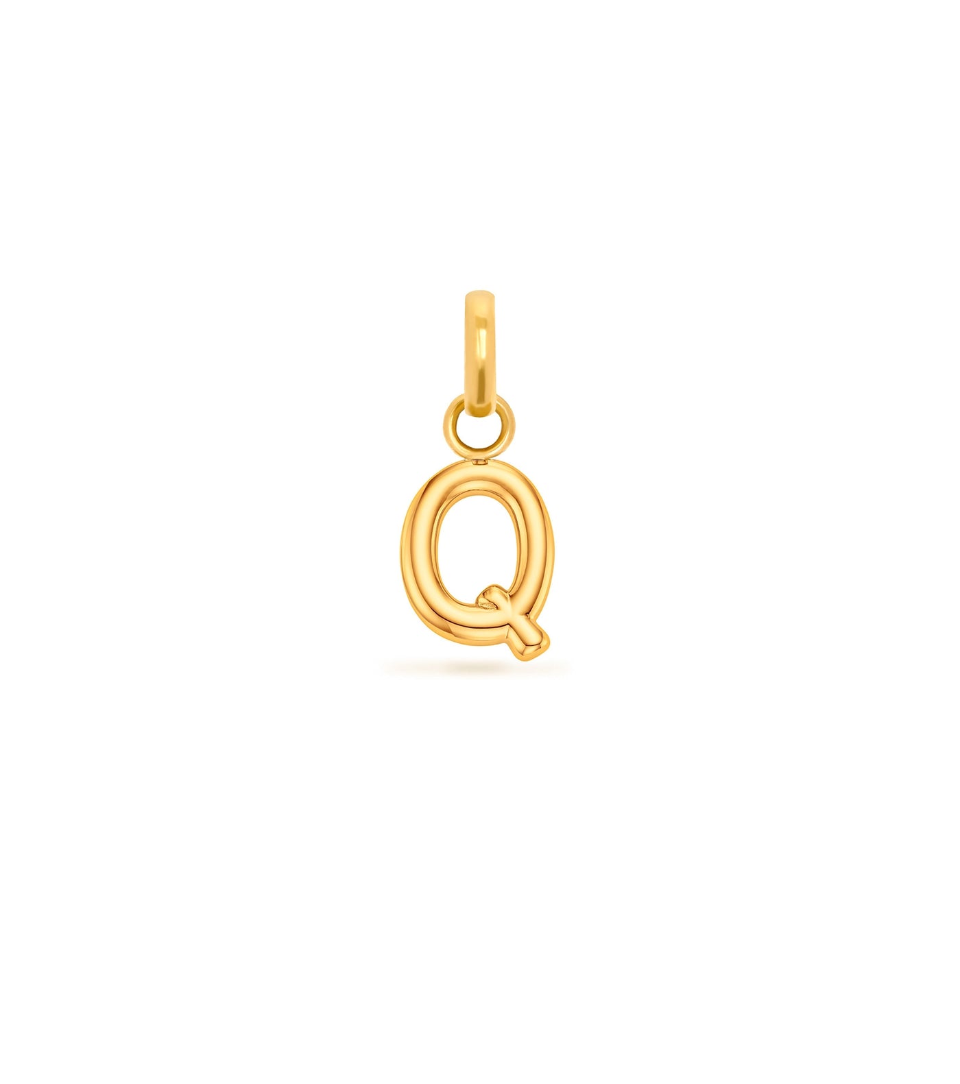 Mini Molten Initial Pendant (Gold)