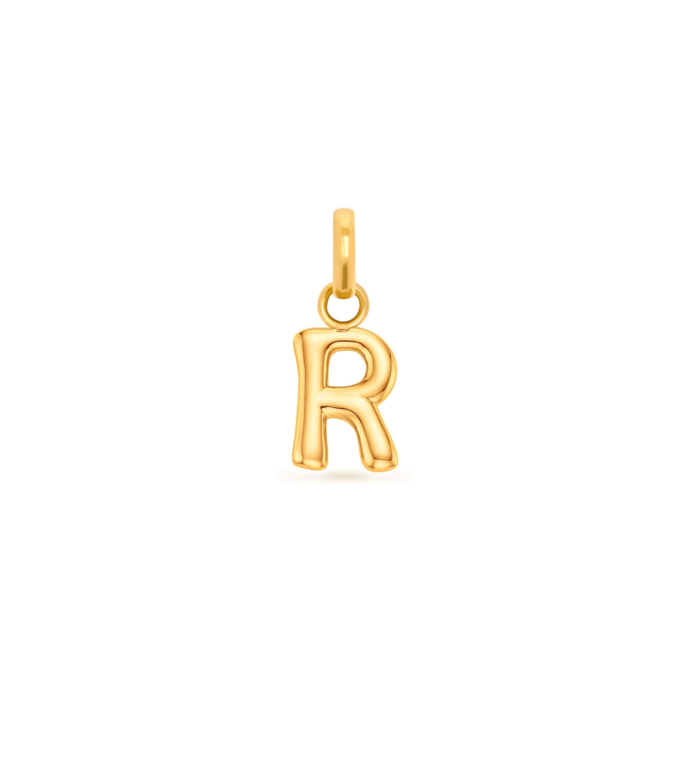 Mini Molten Initial Pendant (Gold)