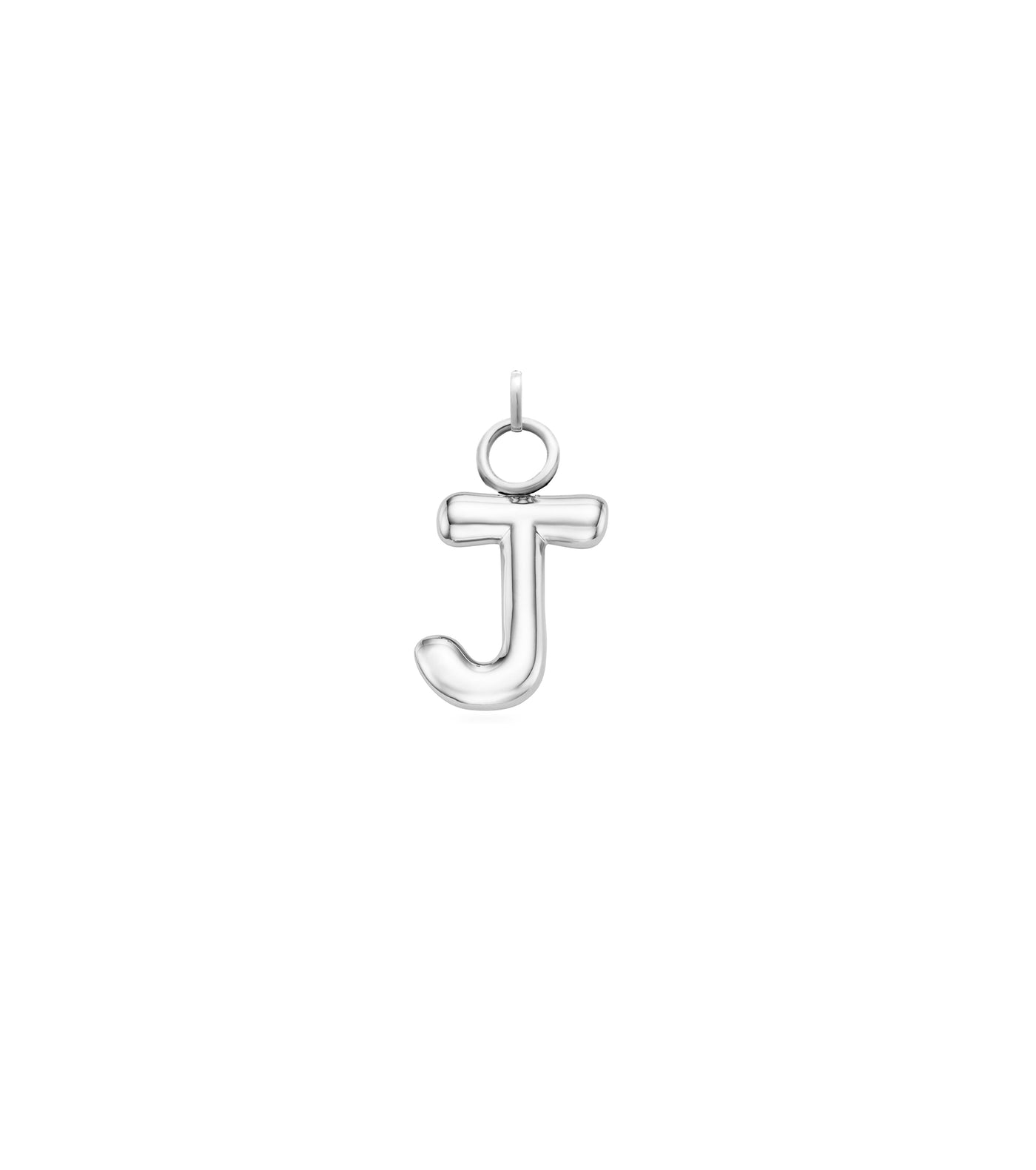 Mini Molten Initial Charm (Silver)