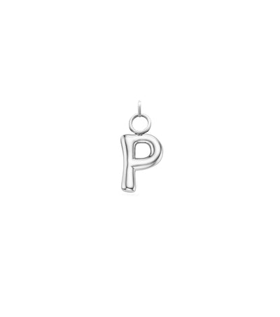Mini Molten Initial Charm (Silver)