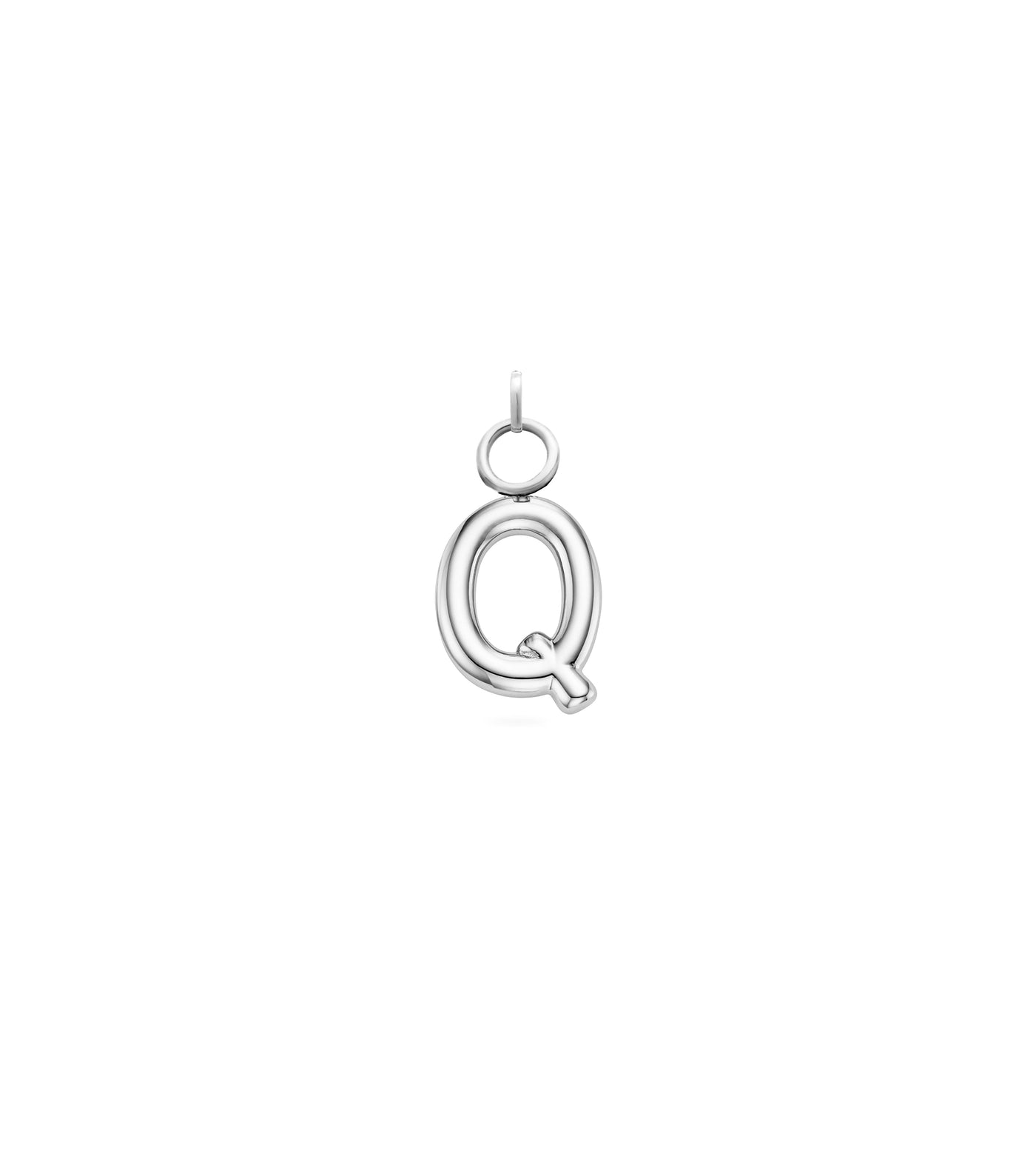 Mini Molten Initial Charm (Silver)