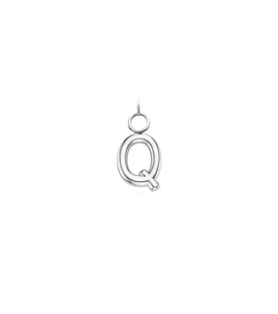 Mini Molten Initial Charm (Silver)