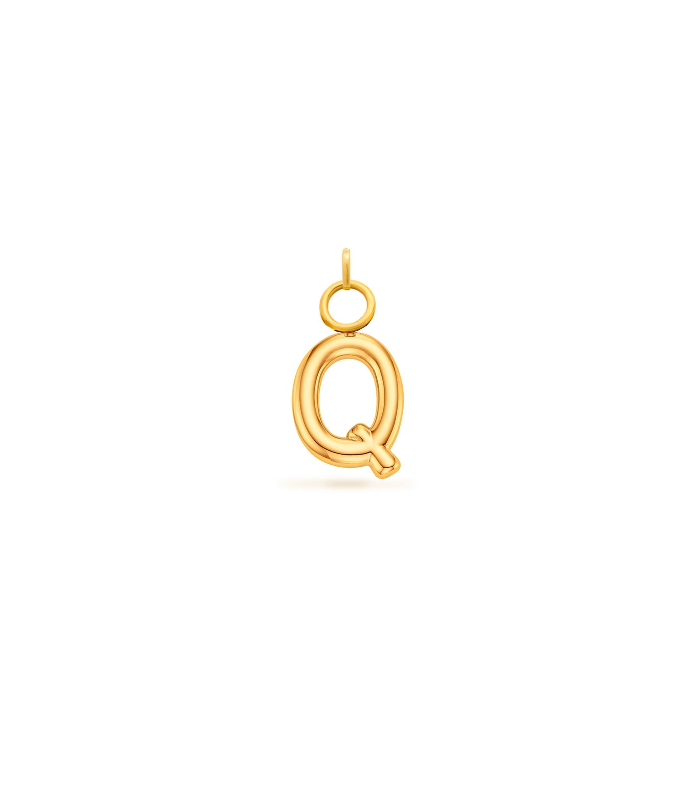 Mini Molten Initial Charm (Gold)