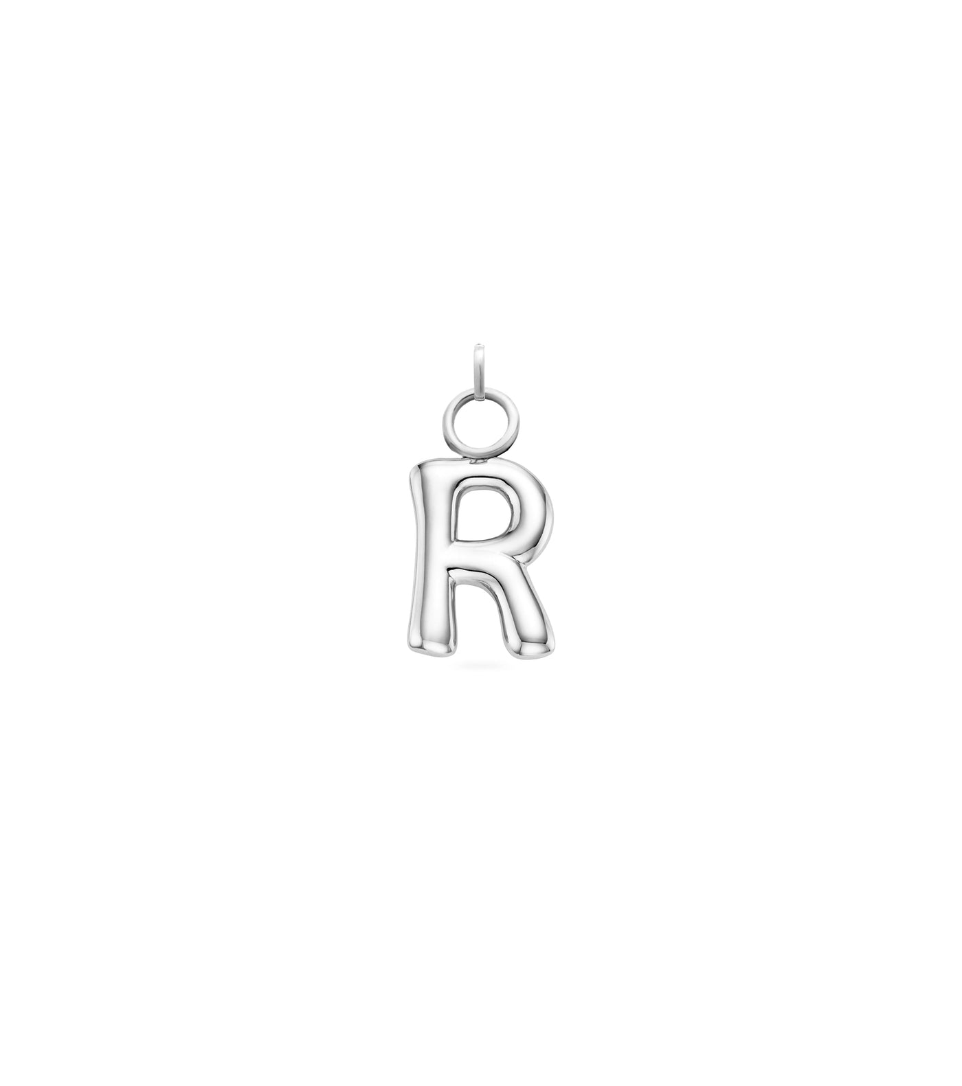 Mini Molten Initial Charm (Silver)