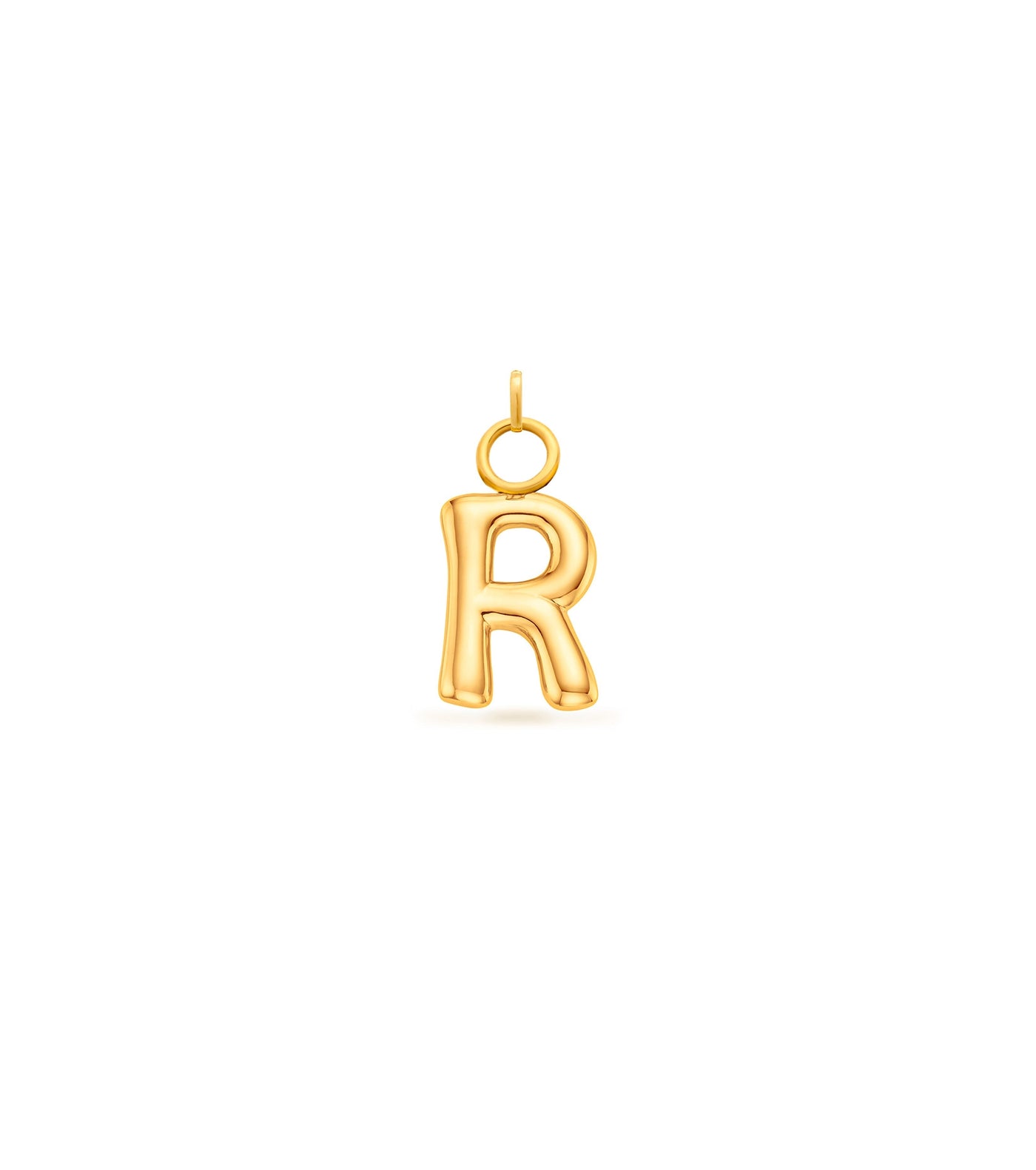 Mini Molten Initial Charm (Gold)