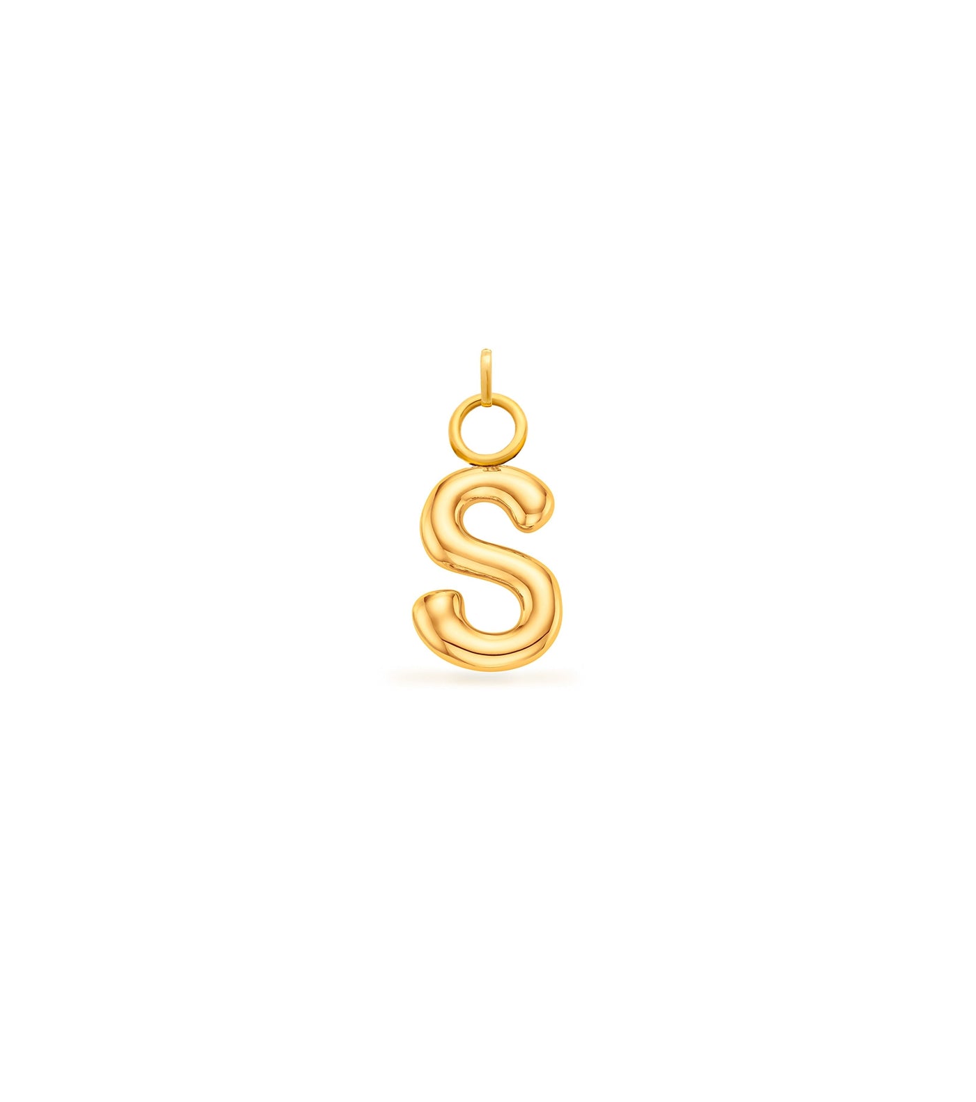 Mini Molten Initial Charm (Gold)