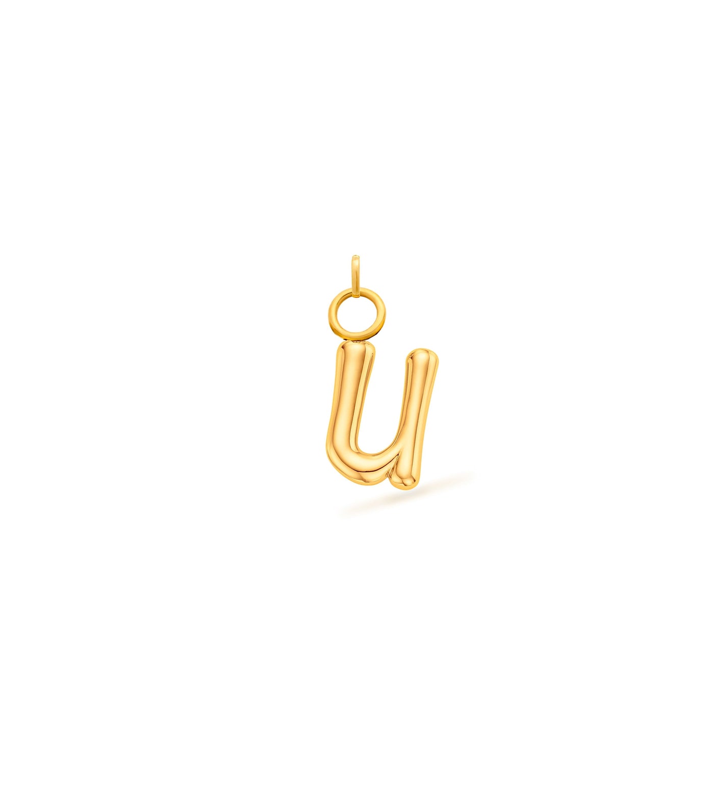 Mini Molten Initial Charm (Gold)