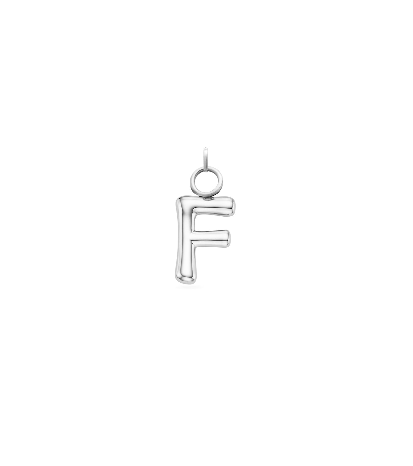 Mini Molten Initial Charm (Silver)