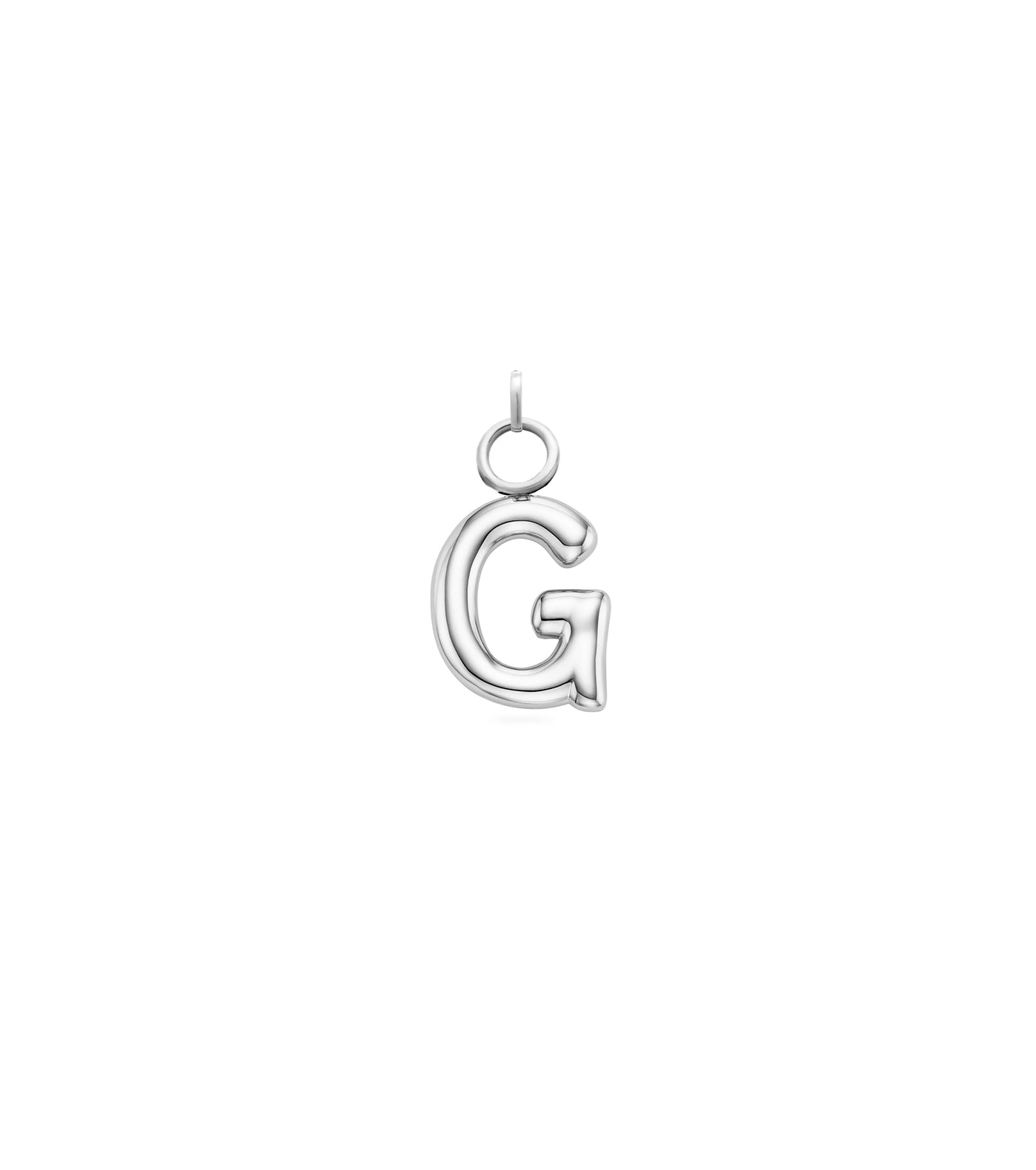 Mini Molten Initial Charm (Silver)
