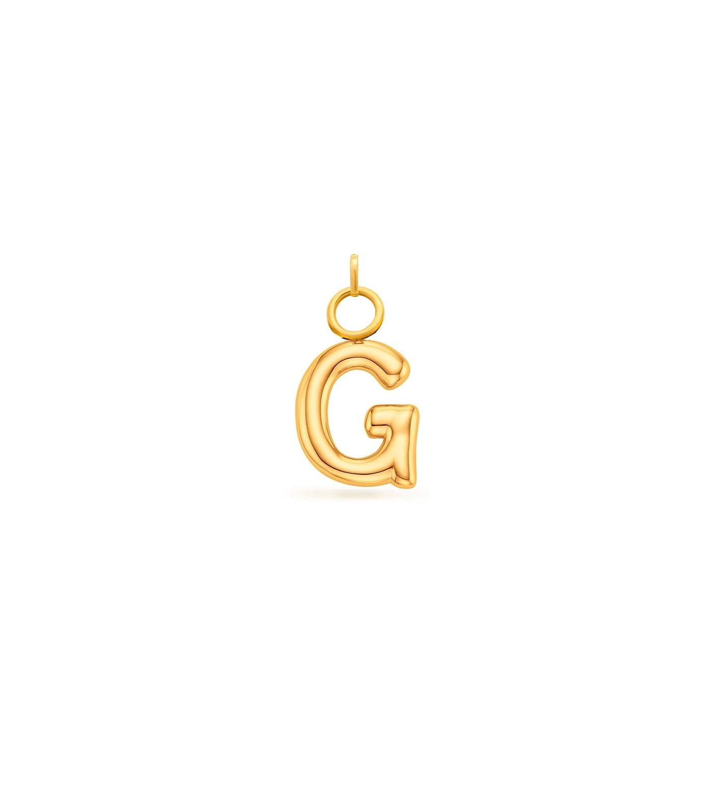 Mini Molten Initial Charm (Gold)