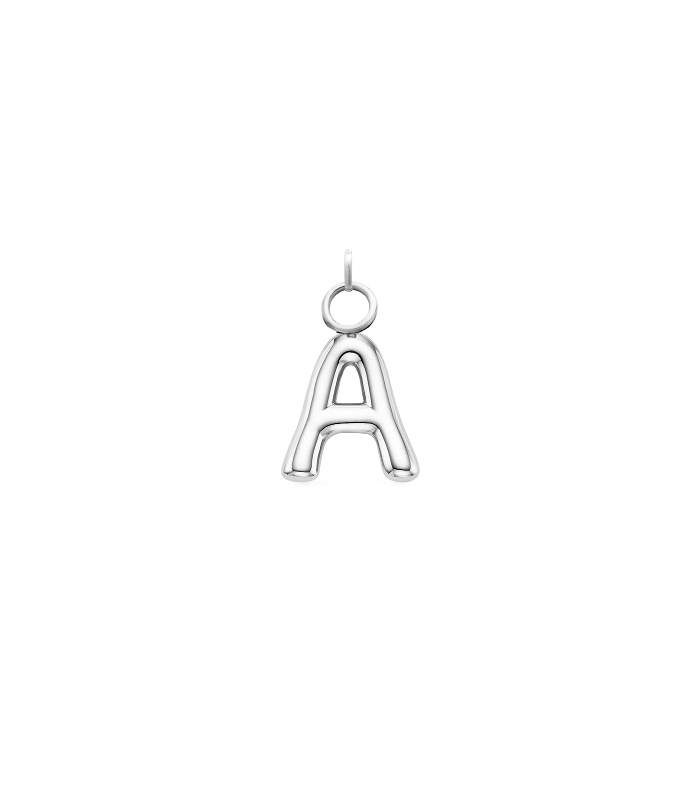 Mini Molten Initial Charm (Silver)